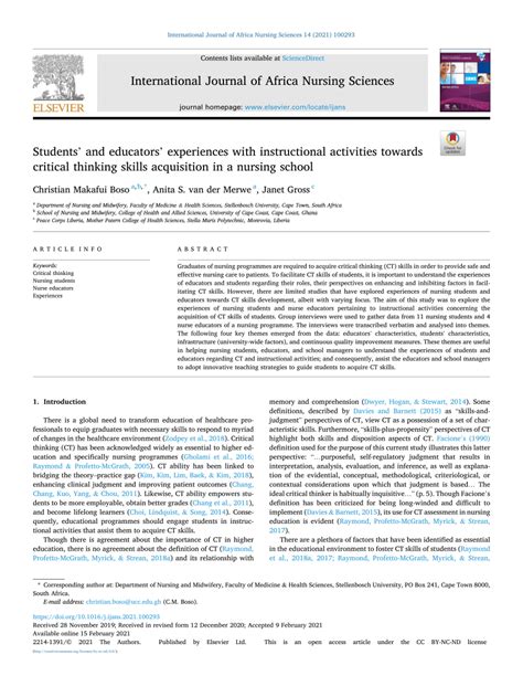 boso sa nursing student|Students’ and educators’ experiences with instructional activities .